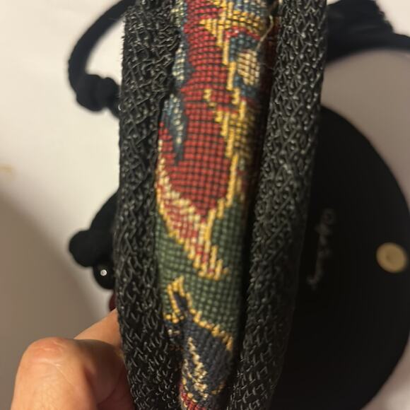 RAFEAL SANCHEZ Botanical Leaves Textured Vintage Shoulder /Cross Body Handbag - Picture 14 of 16